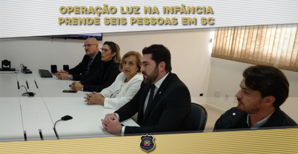 Operação Luz na Infância prende seis pessoas em SC