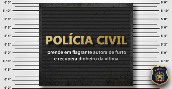 Polícia Civil prende em flagrante autora de furto e recupera dinheiro da vítima