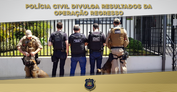 Polícia Civil divulga resultados da Operação Regresso