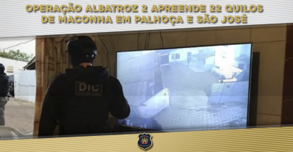 Operação Albatroz 2 apreende 22 quilos de maconha em Palhoça e São José