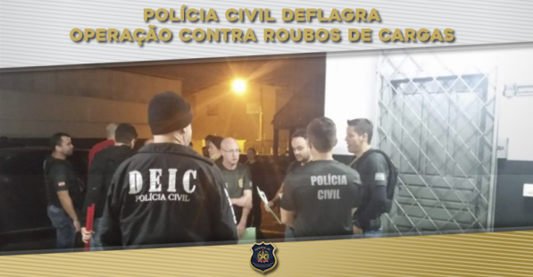 Polícia Civil deflagra operação contra roubos de cargas