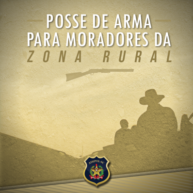 Moradores de zona rural podem ter autorização para posse de arma de fogo