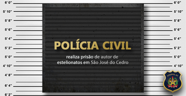 Polícia Civil realiza prisão de autor de estelionatos em São José do Cedro