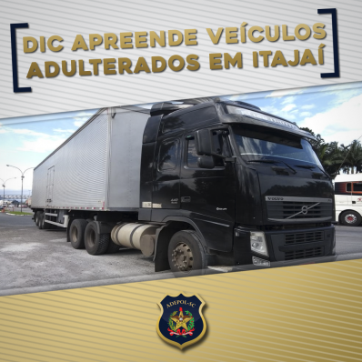 DIC de Itajaí apreende veículos adulterados