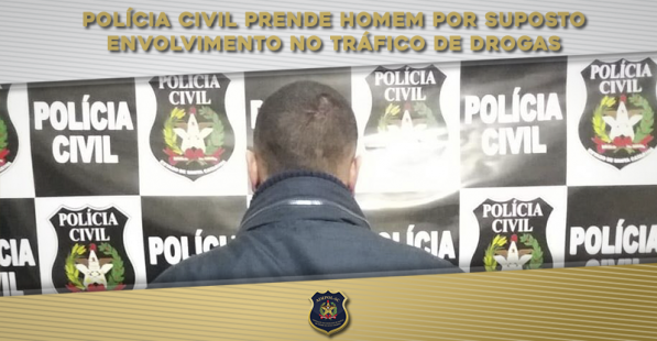 Polícia Civil prende homem por suposto envolvimento no tráfico de drogas