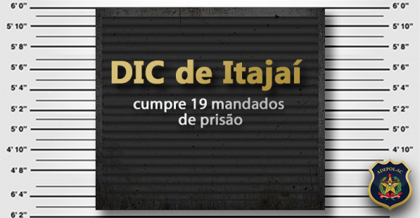 DIC de Itajaí cumpre 19 mandados de prisão