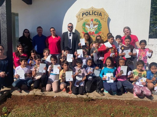 Polícia Civil de Palma Sola inicia projeto Delegado Mirim